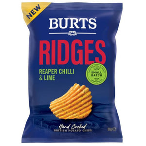 Burts Ridges Reaper Chilli & Lime Crisps 50g (BBE: 26/12/22)