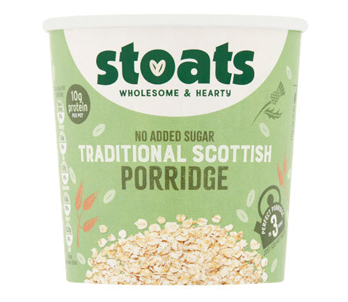 Stoats Traditional Scottish Porridge Pot 60g - REDUCED TO CLEAR - BBE 20/03/24