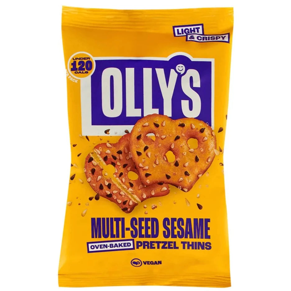 Olly's Pretzels Thins - Multi-seed Sesame 35g
