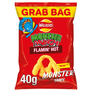 Walkers Monster Munch Flamin' Hot - Grab Bag 40g