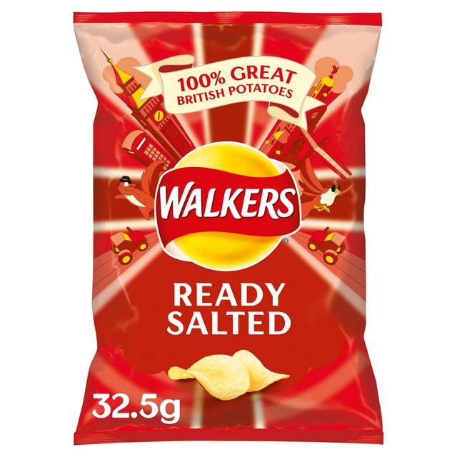 Walkers Crisps Ready Salted 32.5g