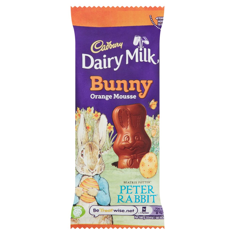 Cadbury Dairy Milk Bunny Orange - Easter Peter Rabbit Edition 30g