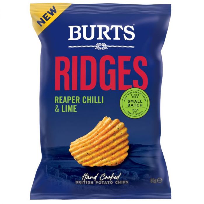 Burts Ridges Reaper Chilli & Lime Crisps 50g