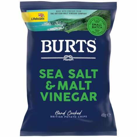 Burts Sea Salt and Malted Vinegar 40g