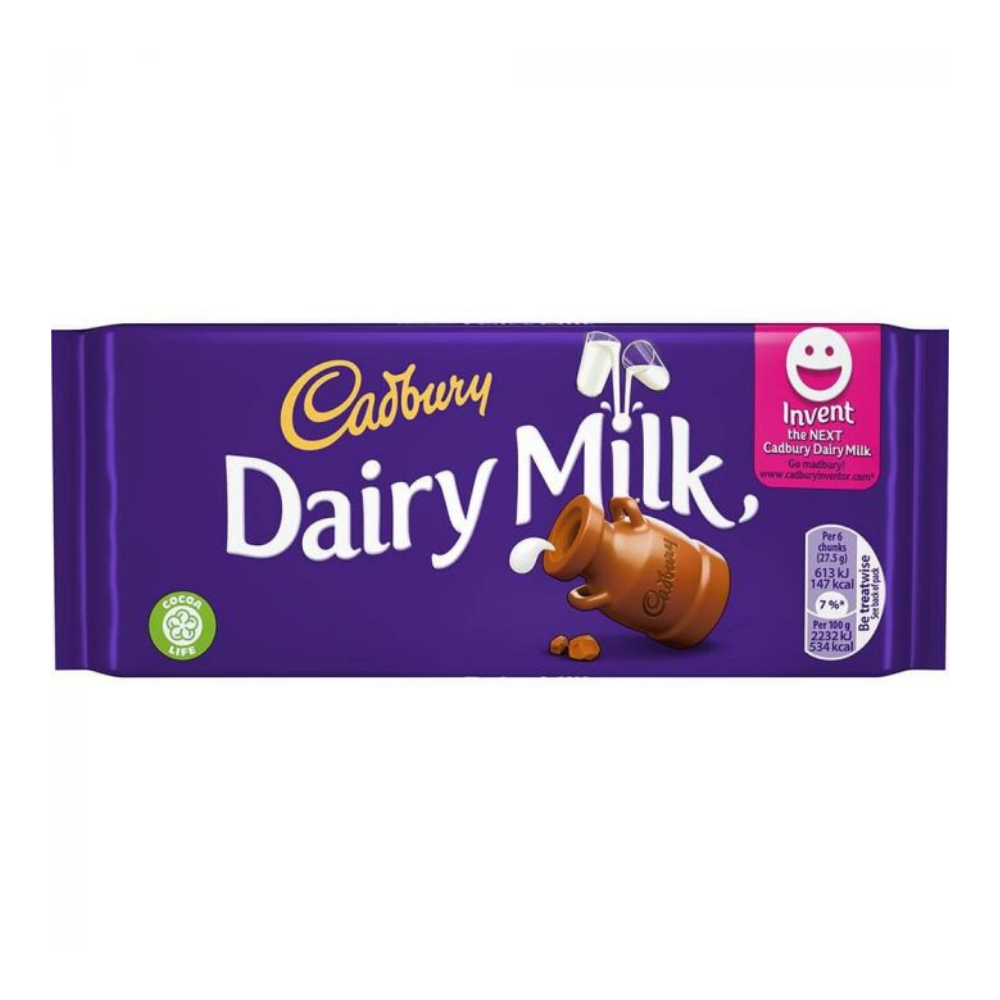 Cadbury Dairy Milk Chocolate Big Bar 110g