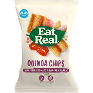Eat Real Sun Dried Tomato & Roasted Garlic Quinoa Chips 22g - REDUCED TO CLEAR - BBE 01/03/24