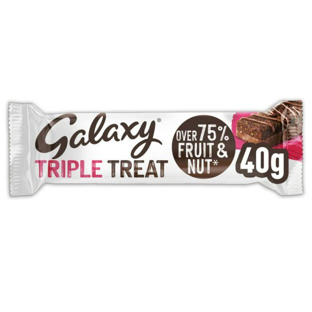 NEW Galaxy Triple Treat Fruit & Nut Bar 40g