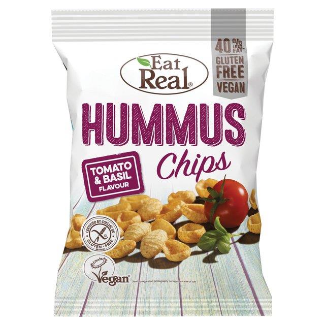 Eat Real Tomato & Basil Hummus Chips 25g