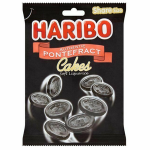 Haribo Pontefract Cakes Liquorice Sweets 160g