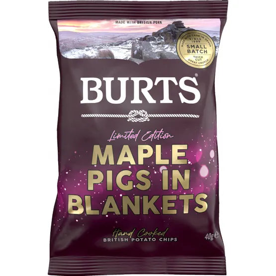Burts Maple Pigs in Blankets Crisps 40g