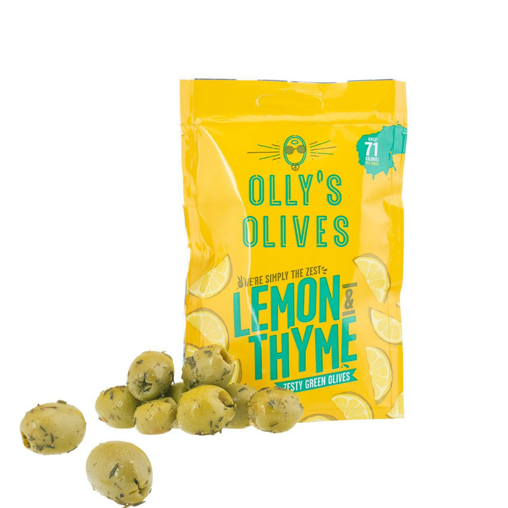 Olly's Lemon & Thyme Green Olives 50g