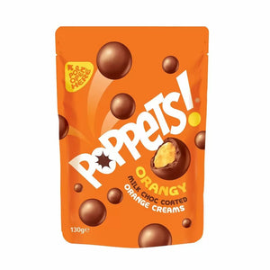 Poppets Milk Chocolate Coated Orange Creams Pouch 130g