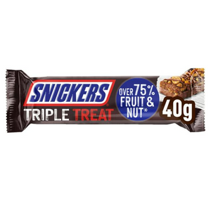 NEW Snickers Triple Treat Fruit & Nut Bar 40g