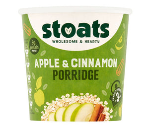 Stoats Apple & Cinnamon Porridge Pot 60g