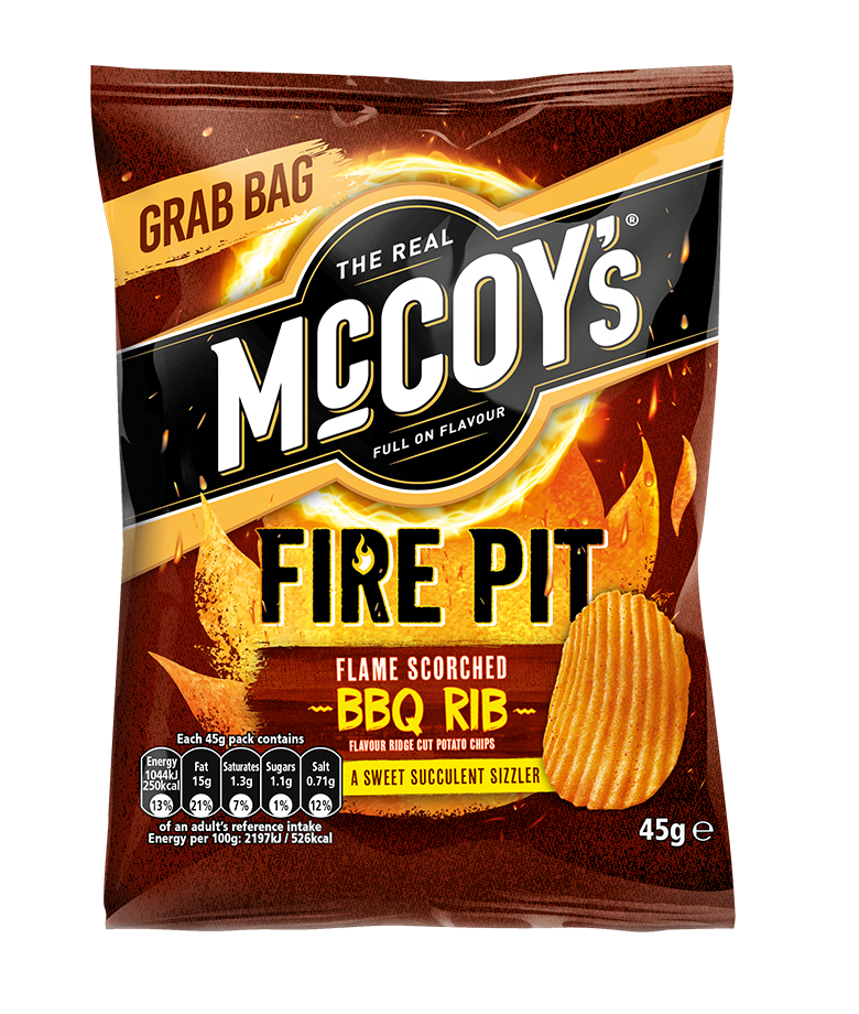 NEW McCoys Fire Pit - Flame Scorched BBQ Rib 45g
