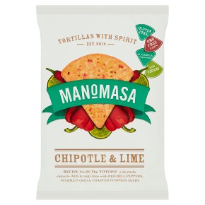 Manomasa Chipotle & Lime Tortilla Chips 35g