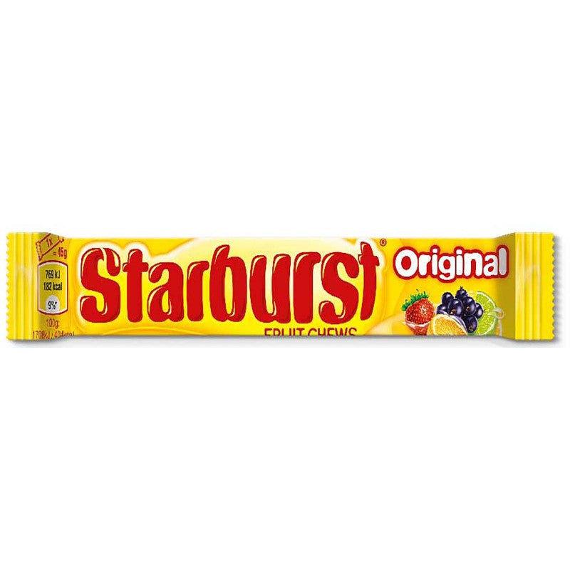 Wrigley Starburst Fruit Chews 45g